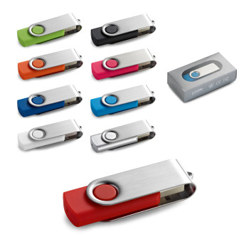 USB ključ Twister 8 GB  s kovinsko sponko