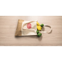 Vrečka iz 100% bombaža (160 g/m²) z detajli imitacije jute 92882