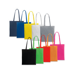 Tekstilna nakupovalna vreča iz 100% bombaža - dolg ročaj (100 g/m²) 92902