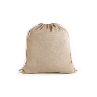 Športna vreča z vrvico iz recikliranega bombaža (140 g/m²) 92928