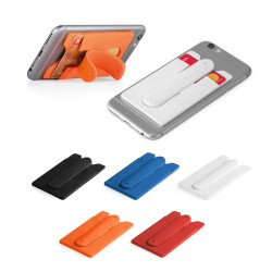 Silikonski etui za kartice za na mobitel z oporo za telefon 93321