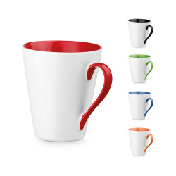 Konusna skodelica 320ml za kavo z barvno notranjostjo Colby 93837
