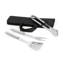 Set kovinskega pribora za žar v torbici Soares 93998