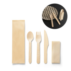 Leseni set jedilnega pribora Suya 94077