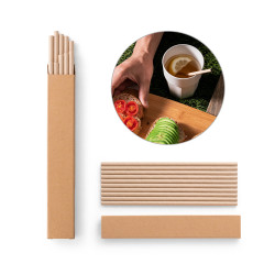 Set 10 slamic iz kraft papirja Lamone 94098