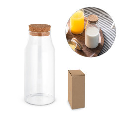 Steklena steklenica s pokrovom iz plute 800ml 94235