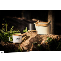 Keramični čajnik z lesenim pokrovom in ročajem 700ml Glogg 94255