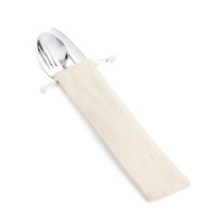 Jedilni pribor - žlica, vilica in nož - akacijev les BOULUD 94292