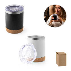 Potovalna termo skodelica s pokrovom in podstavkom iz plute 400ml 94327