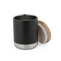 Kovinski termo lonček z lesenim pokrovom 370ml NORRE TUMBLER 94661