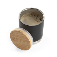 Kovinski termo lonček z lesenim pokrovom 370ml NORRE TUMBLER 94661