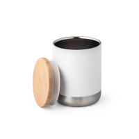 Kovinski termo lonček z lesenim pokrovom 370ml NORRE TUMBLER 94661