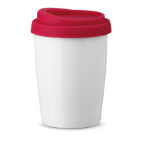 Skodelica iz porcelana s silikonskim pokrovom 220ml DUWAL 94692