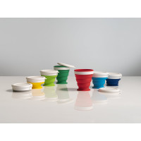 Zložljiva potovalna skodelica - kozarec s pokrovom Astrada 250ml 94762