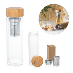 Steklenica iz borosilikatnega stekla - z dvojno steno 490ml Makarova 94765