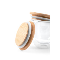 Skodelica iz borosilikatnega stekla z lesenim pokrovom 250ml 94766