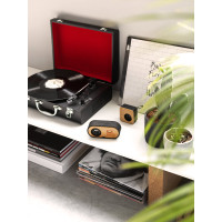 Prenosni zvočnik Bluetooth iz lesa in rPET plastike Sovery 97095