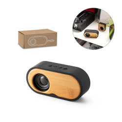 Prenosni zvočnik Bluetooth iz lesa in rPET plastike Sovery 97095