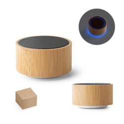 Bluetooth zvočnik iz lesa in ABS z LED osvetlitvijo Arber 97125
