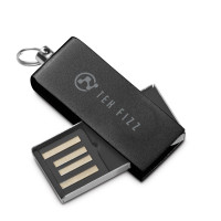 Mini kovinski USB ključ v darilni PVC škatlici Simon 97434