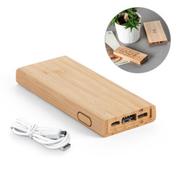 Prenosna lesena Powerbank baterija 5.000mAh Kohn 97915