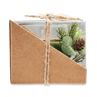 Božična sveča v kozarcu FOREST CX1508-09