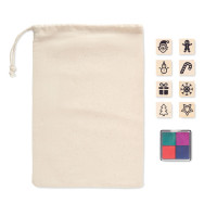 Komplet 8 lesenih božičnih štampiljk STAMPIE CX1512-13