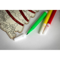 Lesen božični okrasek za smrekico s flomastri COLORTREE CX1569-40
