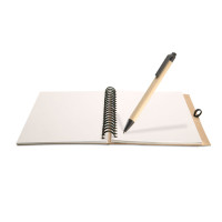 Spiralna beležka iz recikliranega materiala s pisalom B6 BLOQUERO KC7012-13