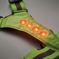 Odsevni pas za telo z LED osvetlitvijo ROUNDVISIBLE MO2100-68