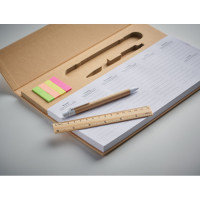 Tedenski namizni planer s pisalom, ravilom in memo listki MEMWEEK MO2289-13