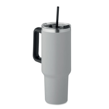 Velika kovinska termo skodelica s slamico 1200ml SUMA MO2327-07