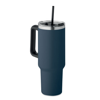 Velika kovinska termo skodelica s slamico 1200ml SUMA MO2327-85