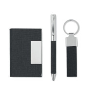 Darilni set kemični svinčnik, vizitkar in obesek SCRIBI 3 MO2334-03