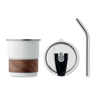 Kovinska skodelica s slamico 260ml MATE MO2423-06