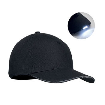 Baseball kapa z vgrajeno LED lučko 220g/m² LUZCAP MO2439-03
