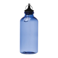 Športna steklenica - bidon iz reciklirane plastike in karabinom 400ml Mechelen, modra 243704