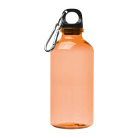 Bidon za kolo iz reciklirane plastike in karabinom 400ml Mechelen, oranžna 243710