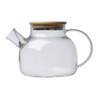Glass jug with bamboo lid Frankfurt