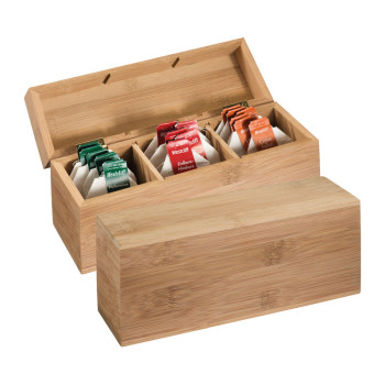 Lesena škatla za čaj in čajne vrečke - Tea box Damaskus 331801