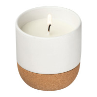 Sveča v keramične kozarcu z lesenim pokrovomBruges 424306