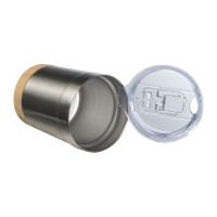 Kovinska potovalna skodelica z lesenim dnom Turin 300 ml 438907