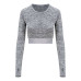 Just Cool WOMEN'S LONG SLEEVE CROP T JC039