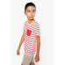 T-majica Kariban KIDS' STRIPED SHORT SLEEVE SAILOR T-SHIRT WITH POCKET KA379