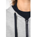 Pulover / hoodie Kariban LADIES’ CONTRAST HOODED FULL ZIP SWEATSHIRT KA467