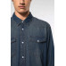 Srajca / Pulover Kariban MEN'S LONG-SLEEVED DENIM SHIRT KA519