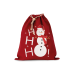 Torba Kimood COTTON BAG WITH SNOWMAN DESIGN AND DRAWCORD CLOSURE KI0745
