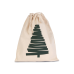 Torba Kimood COTTON BAG WITH CHRISTMAS TREE DESIGN AND DRAWCORD CLOSURE KI0746