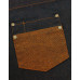 Premier 'DIVISION' WAXED LOOK DENIM BIB APRON WITH FAUX LEATHER PR136
