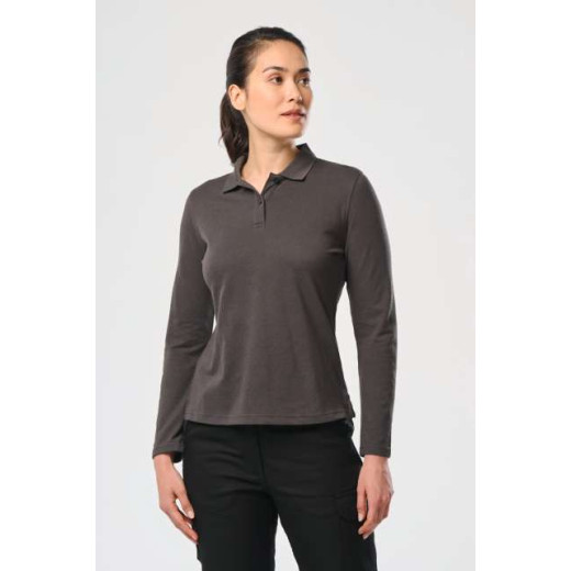 Polo majica Designed To Work LADIES' LONG-SLEEVED POLO SHIRT WK277
